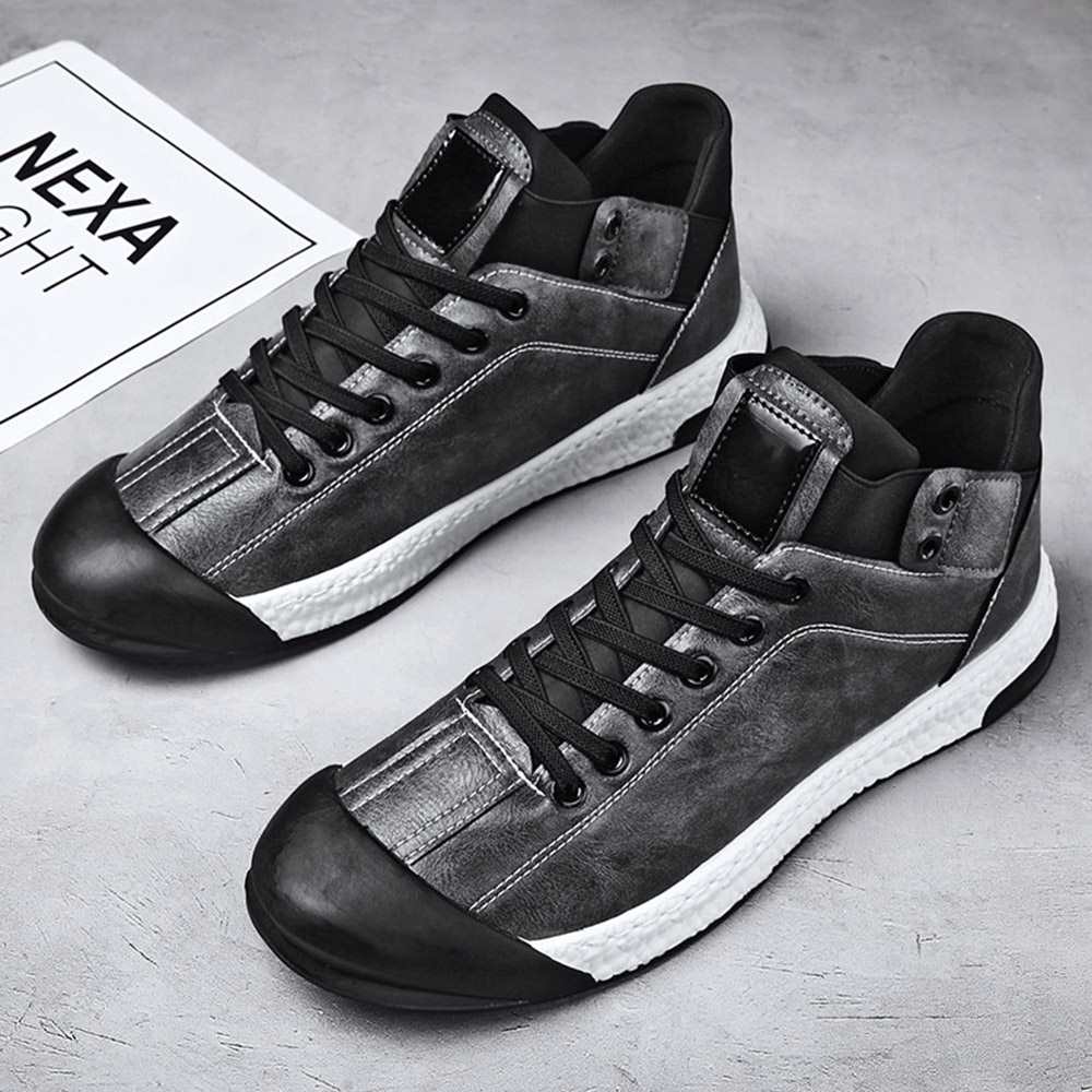 Men'S Fashion Casual Shoes Breathable ShoesOutdoor Shoes Flat Shoes - Black EU 44